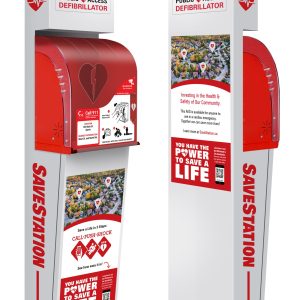 SaveStation Tower Outdoor AED Cabinet